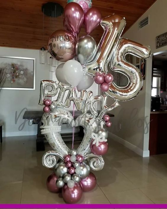 Adornos de globos para cumpleaños - Cotillon y Cumpleaños