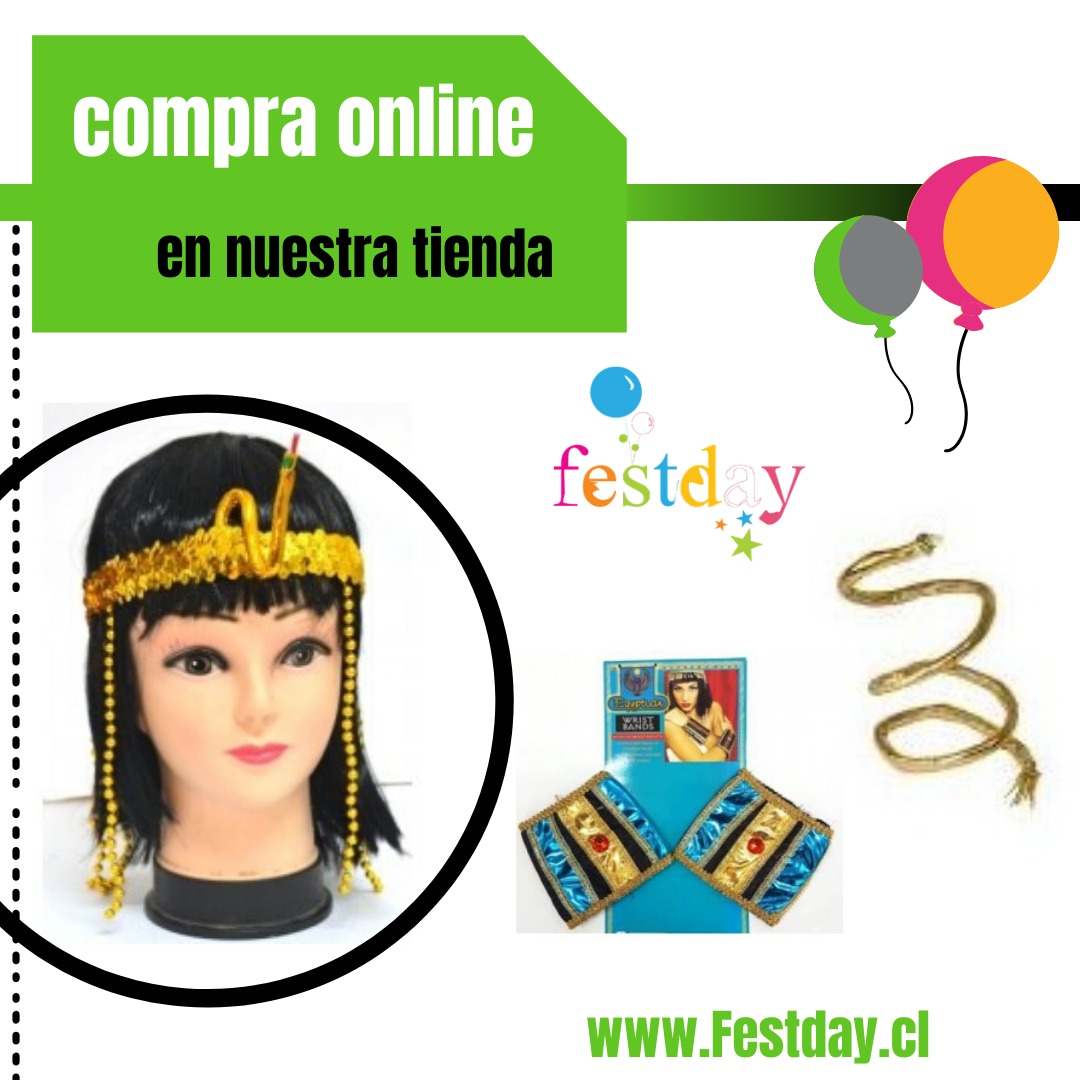 Mathis personal telar Accesorios para Disfraz de Cleopatra - Cotillon y Cumpleaños